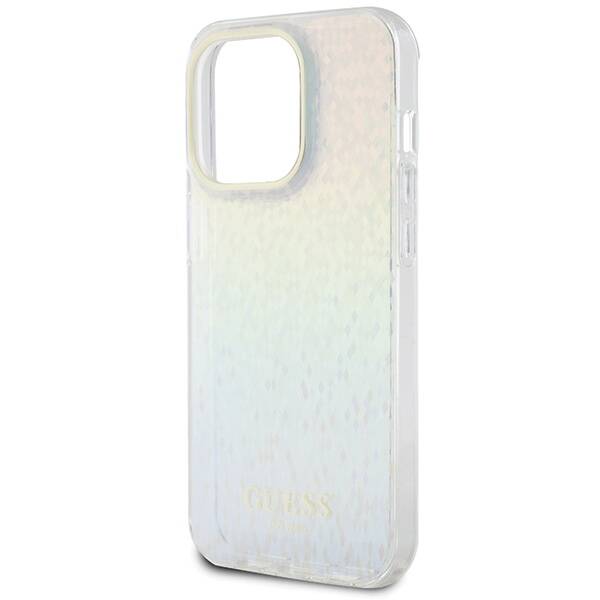 GUESS GUHCP14LHDECMI IPHONE 14 PRO 6.1" WIELOKOLOROWY HARDCASE IML FACETED MIRROR DISCO IRIDESCENT