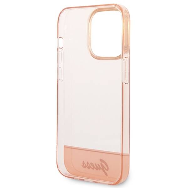 GUESS GUHCP14LHGCOP IPHONE 14 PRO 6,1" RÓŻOWY/PINK HARDCASE TRANSLUCENT