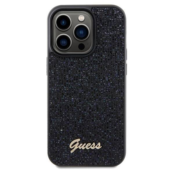 GUESS GUHCP14LPMSDGSK IPHONE 14 PRO 6.1" CZARNY/BLACK HARDCASE DISCO METAL SCRIPT