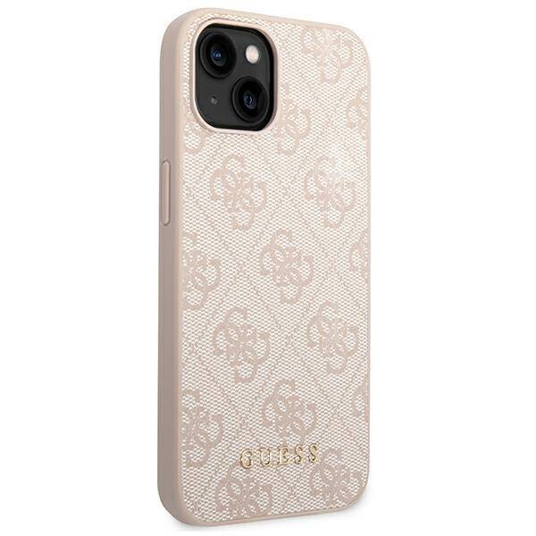 GUESS GUHCP14MG4GFPI IPHONE 14 PLUS / 15 PLUS 6.7" RÓŻOWY/PINK HARD CASE 4G METAL GOLD LOGO