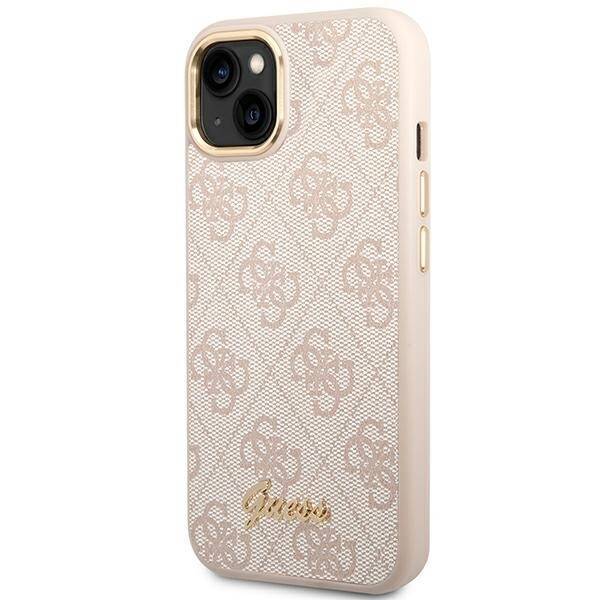 GUESS GUHCP14MHG4SHP IPHONE 14 PLUS / 15 PLUS 6.7" RÓŻOWY/PINK HARD CASE 4G VINTAGE GOLD LOGO