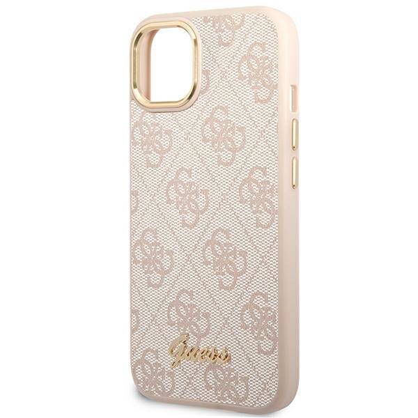 GUESS GUHCP14MHG4SHP IPHONE 14 PLUS / 15 PLUS 6.7" RÓŻOWY/PINK HARD CASE 4G VINTAGE GOLD LOGO