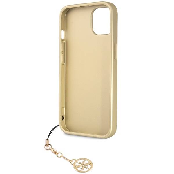 GUESS GUHCP14SGF4GGR IPHONE 14 / 15 / 13 6.1" SZARY/GREY HARDCASE 4G CHARMS COLLECTION