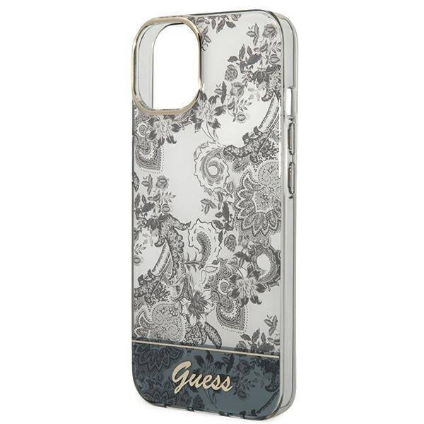 GUESS GUHCP14SHGPLHG IPHONE 14 / 15 / 13 6.1" SZARY/GREY HARDCASE PORCELAIN COLLECTION