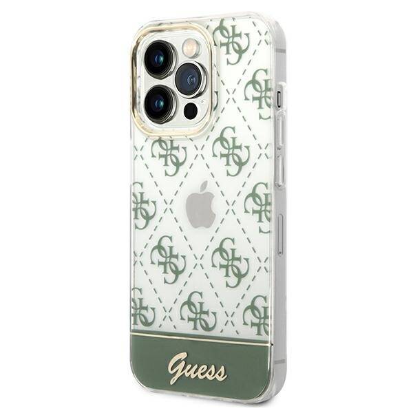 GUESS GUHCP14XHG4MHA IPHONE 14 PRO MAX 6,7" KHAKI HARDCASE 4G PATTERN SCRIPT