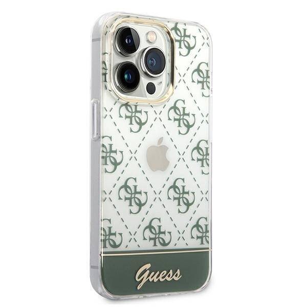 GUESS GUHCP14XHG4MHA IPHONE 14 PRO MAX 6,7" KHAKI HARDCASE 4G PATTERN SCRIPT