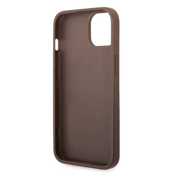 GUESS GUHCP15M4GMGBR IPHONE 15 PLUS / 14 PLUS 6.7" BRĄZOWY/BROWN HARDCASE 4G BIG METAL LOGO