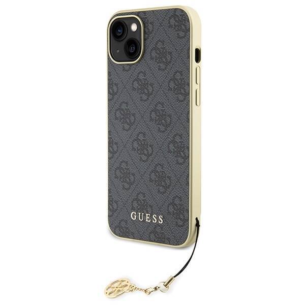 GUESS GUHCP15MGF4GGR IPHONE 15 PLUS / 14 PLUS 6.7" SZARY/GREY HARDCASE 4G CHARMS COLLECTION