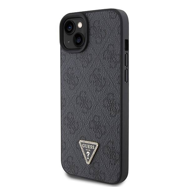 GUESS GUHCP15MP4TDSCPK IPHONE 15 PLUS / 14 PLUS 6.7" CZARNY/BLACK HARDCASE CROSSBODY 4G METAL LOGO