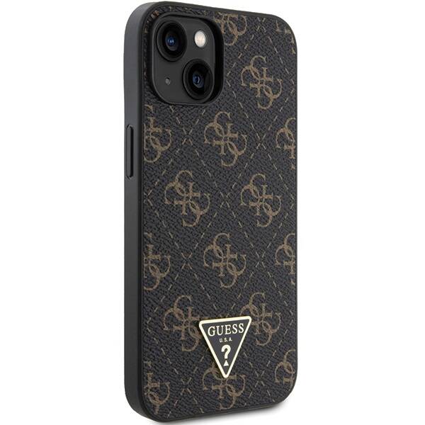 GUESS GUHCP15MPG4GPK IPHONE 15 PLUS / 14 PLUS 6.7" CZARNY/BLACK HARDCASE 4G TRIANGLE METAL LOGO