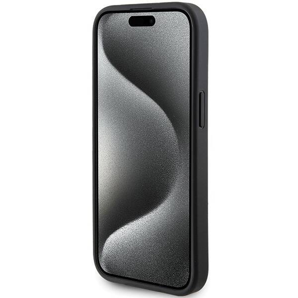 GUESS GUHCP15MPG4GPK IPHONE 15 PLUS / 14 PLUS 6.7" CZARNY/BLACK HARDCASE 4G TRIANGLE METAL LOGO