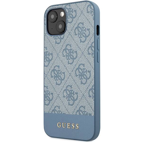 GUESS GUHCP15SG4GLBL IPHONE 15 / 14 / 13 6.1" NIEBIESKI/BLUE HARDCASE 4G STRIPE COLLECTION