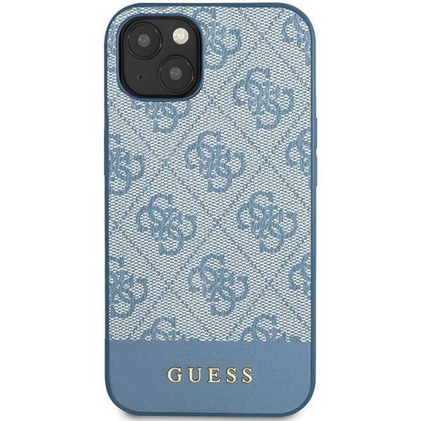 GUESS GUHCP15SG4GLBL IPHONE 15 / 14 / 13 6.1" NIEBIESKI/BLUE HARDCASE 4G STRIPE COLLECTION