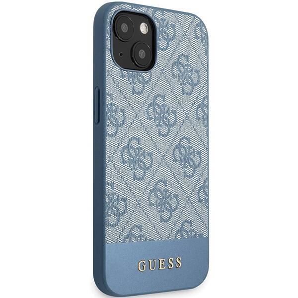 GUESS GUHCP15SG4GLBL IPHONE 15 / 14 / 13 6.1" NIEBIESKI/BLUE HARDCASE 4G STRIPE COLLECTION