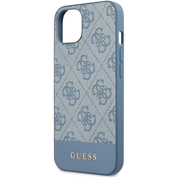 GUESS GUHCP15SG4GLBL IPHONE 15 / 14 / 13 6.1" NIEBIESKI/BLUE HARDCASE 4G STRIPE COLLECTION