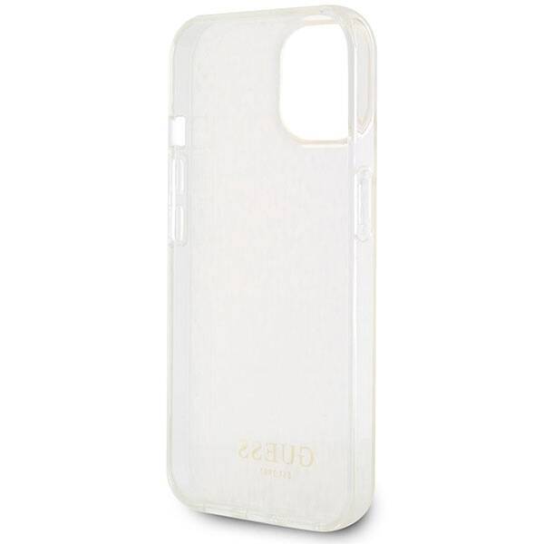 GUESS GUHCP15SHDECMP IPHONE 15 / 14 / 13 6.1" RÓŻOWY/PINK HARDCASE IML FACETED MIRROR DISCO IRIDESCENT