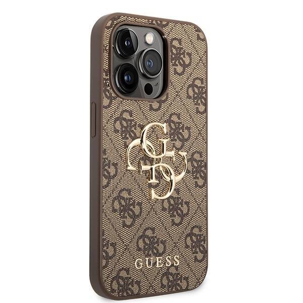 GUESS GUHCP15X4GMGBR IPHONE 15 PRO MAX 6.7" BRĄZOWY/BROWN HARDCASE 4G BIG METAL LOGO