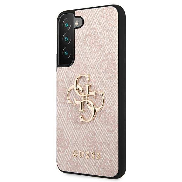 GUESS GUHCS22S4GMGPI S901 S22 RÓŻOWY/PINK HARDCASE 4G BIG METAL LOGO