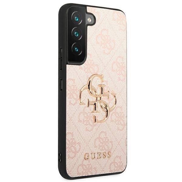 GUESS GUHCS22S4GMGPI S901 S22 RÓŻOWY/PINK HARDCASE 4G BIG METAL LOGO