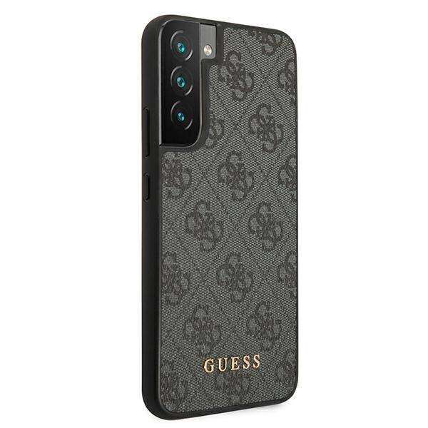 GUESS GUHCS22SG4GFGR S22 S901 SZARY/GREY HARD CASE 4G METAL GOLD LOGO