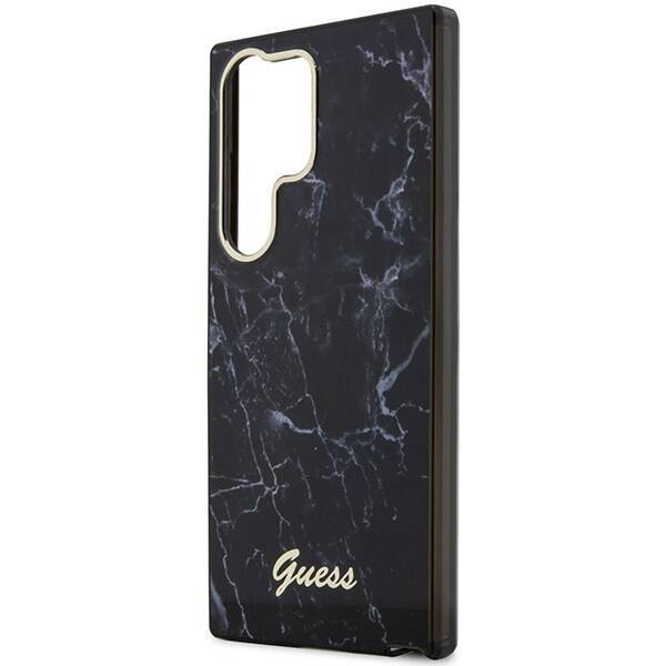 GUESS GUHCS23LPCUMAK S23 ULTRA S918 CZARNY/BLACK HARDCASE MARBLE