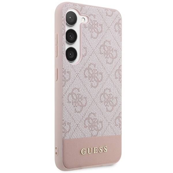 GUESS GUHCS23MG4GLPI S23+ S916 RÓŻOWY/PINK HARD CASE 4G STRIPE COLLECTION