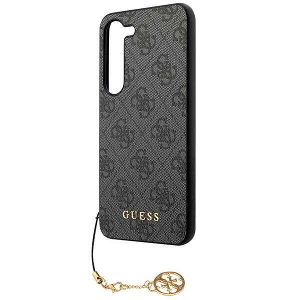 GUESS GUHCS23MGF4GGR S23+ S916 SZARY/GREY HARDCASE 4G CHARMS COLLECTION