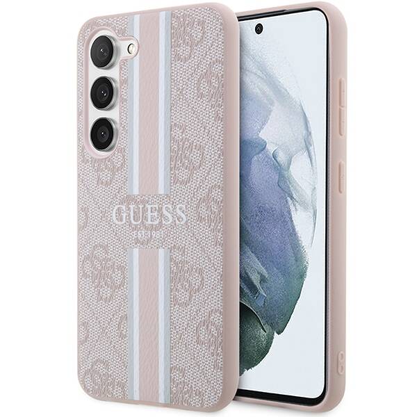 GUESS GUHCS23SP4RPSP S23 S911 RÓŻOWY/PINK HARDCASE 4G PRINTED STRIPE