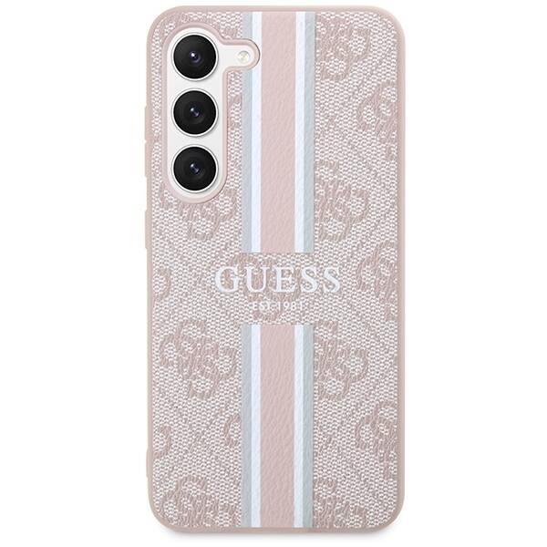 GUESS GUHCS23SP4RPSP S23 S911 RÓŻOWY/PINK HARDCASE 4G PRINTED STRIPE