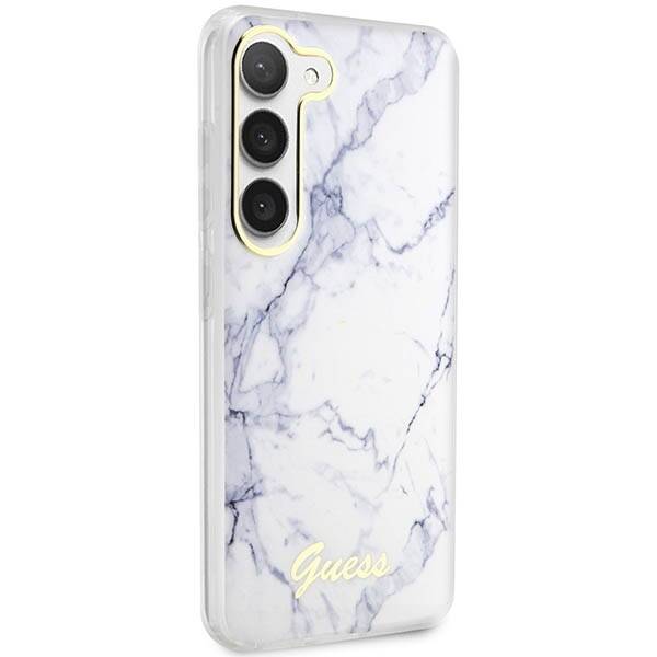 GUESS GUHCS23SPCUMAH S23 S911 BIAŁY/WHITE HARDCASE MARBLE