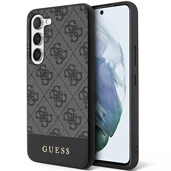 GUESS GUHCS24MG4GLGR S24+ S926 CZARNY/BLACK HARDCASE 4G STRIPE COLLECTION