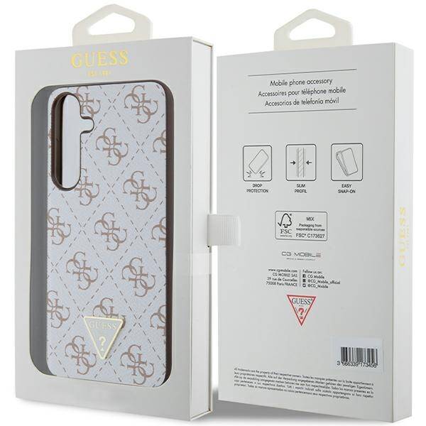 GUESS GUHCS24MPG4GPH S24+ S926 BIAŁY/WHITE HARDCASE 4G TRIANGLE