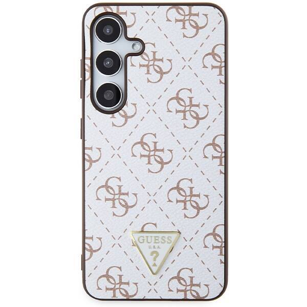 GUESS GUHCS24SPG4GPH S24 S921 BIAŁY/WHITE HARDCASE 4G TRIANGLE