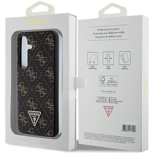 GUESS GUHCS24SPG4GPK S24 S921 CZARNY/BLACK HARDCASE 4G TRIANGLE