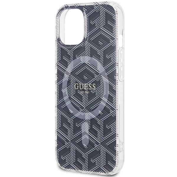 GUESS GUHMP15MHGCUSTGK IPHONE 15 PLUS / 14 PLUS 6.7" CZARNY/BLACK HARDCASE IML GCUBE MAGSAFE