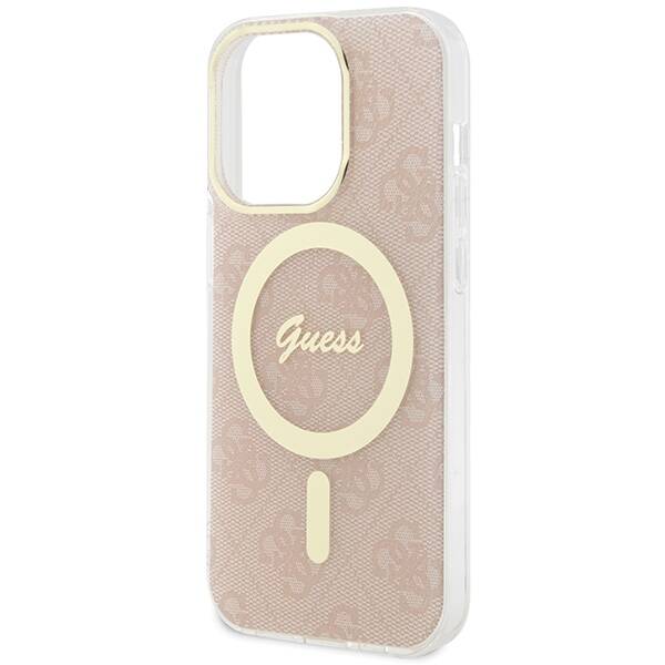 GUESS GUHMP15XH4STP IPHONE 15 PRO MAX 6.7" RÓZOWY/PINK HARDCASE IML 4G MAGSAFE