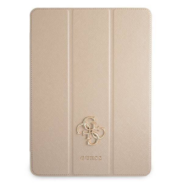 GUESS GUIC12PUSASGO IPAD 12,9" 2021 BOOK COVER ZŁOTY/GOLD SAFFIANO COLLECTION