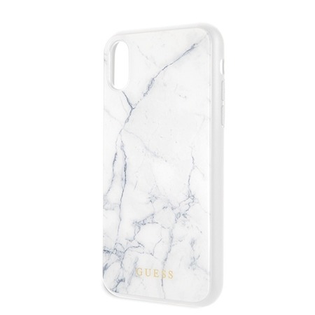 GUESS MARBLE CASE GUHCI61PCUMAWH IPHONE XR BIAŁY