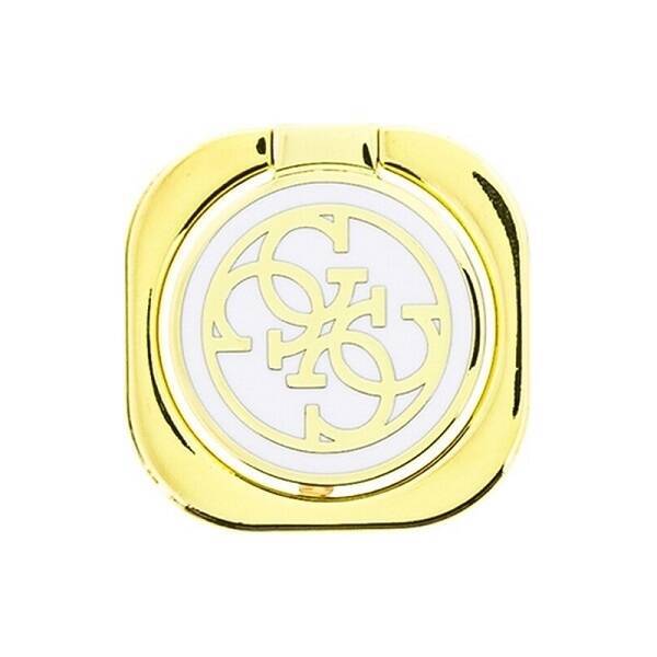 GUESS RING STAND GURSEQGWH ZŁOTO-BIAŁY /GOLD & WHITE 4G