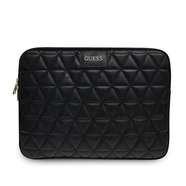 GUESS SLEEVE GUCS13QLBK 13" CZARNY /BLACK QUILTED