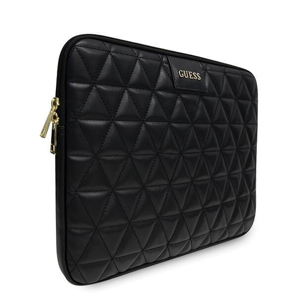 GUESS SLEEVE GUCS13QLBK 13" CZARNY /BLACK QUILTED