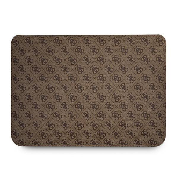 GUESS SLEEVE GUCS14P4TW 14" BRĄZOWY /BROWN 4G UPTOWN TRIANGLE LOGO