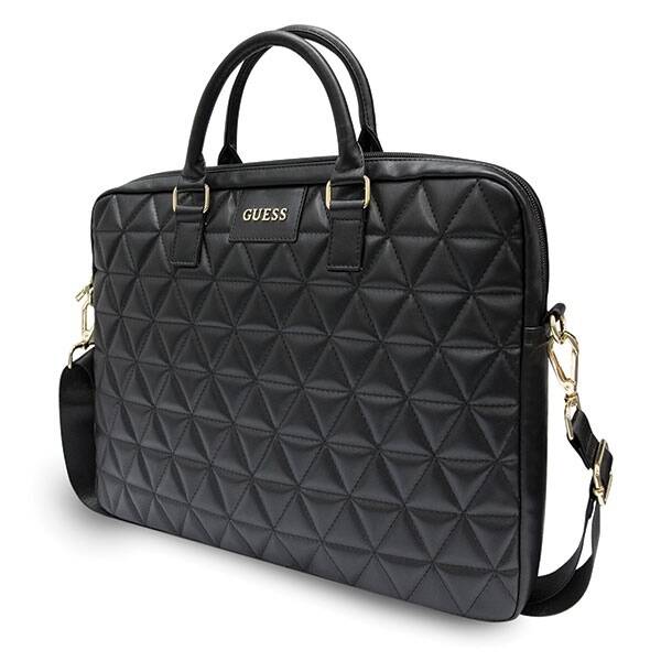 GUESS TORBA GUCB15QLBK 16" CZARNA/BLACK QUILTED