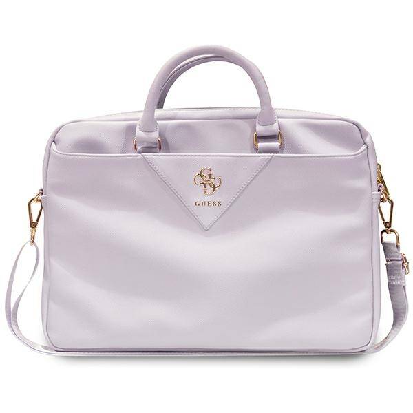 GUESS TORBA GUCB15ZPGSTEGU 16" FIOLETOWY/PURPLE TRIANGLE 4G