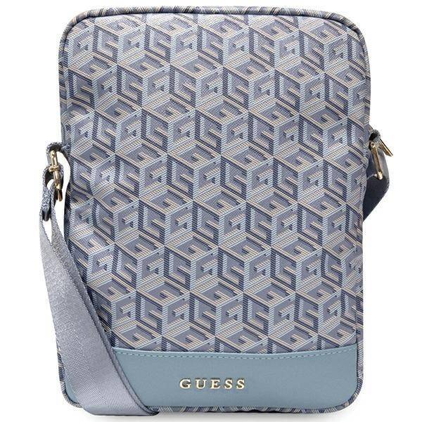 GUESS TORBA GUTB10HGCFSEB 10" NIEBIESKI/BLUE GCUBE STRIPE TABLET BAG