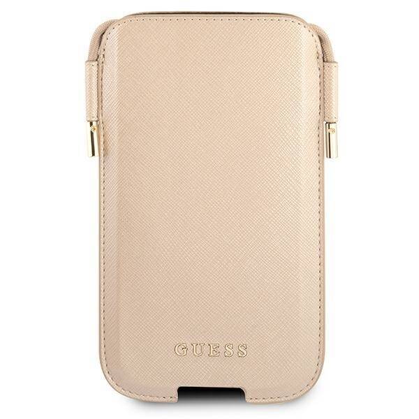 GUESS TOREBKA GUHCP12MSAPSLG 6,1" ZŁOTY/GOLD SAFFIANO