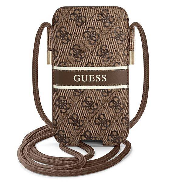 GUESS TOREBKA GUPHM4GDBR 6,1" BRĄZOWY/BROWN HARDCASE 4G STRIPE