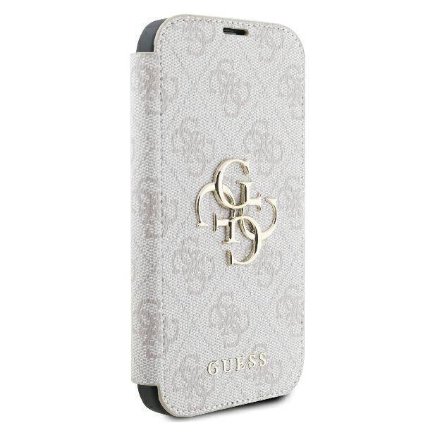 Guess GUBKP16S4GMGPI iPhone 16 6.1" różowy/pink book 4G Metal Logo