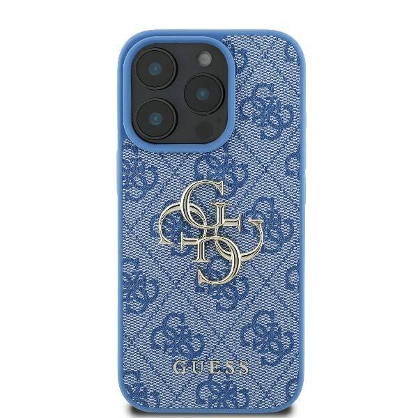 Guess GUHCP16L4GMGBL iPhone 16 Pro 6.3" niebieski/blue hardcase 4G Big Logo