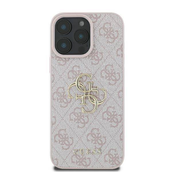 Guess GUHCP16L4GMGPI iPhone 16 Pro 6.3" różowe/pink hardcase 4G Big Logo